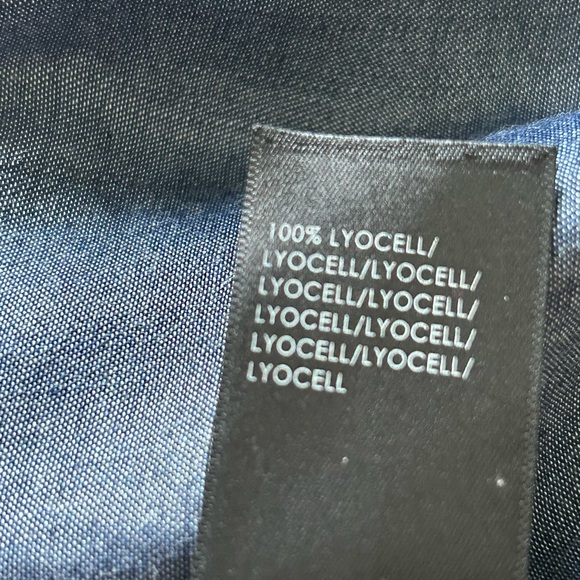 Liverpool denim button down top, S - Picture 5 of 5